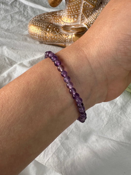 Purple amethyst bracelet